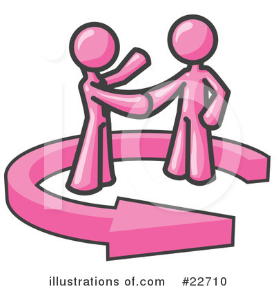 Royalty-Free (RF) Pink Collection Clipart Illustration by Leo Blanchette - Stock Sample #22710