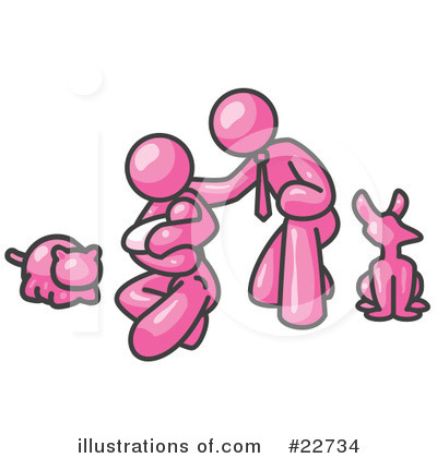 Royalty-Free (RF) Pink Collection Clipart Illustration by Leo Blanchette - Stock Sample #22734