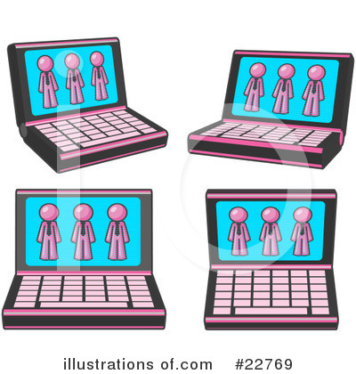 Royalty-Free (RF) Pink Collection Clipart Illustration by Leo Blanchette - Stock Sample #22769
