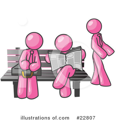 Royalty-Free (RF) Pink Collection Clipart Illustration by Leo Blanchette - Stock Sample #22807