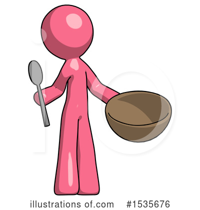 Royalty-Free (RF) Pink Design Mascot Clipart Illustration by Leo Blanchette - Stock Sample #1535676