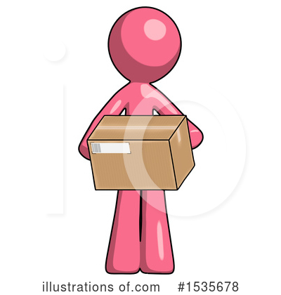 Royalty-Free (RF) Pink Design Mascot Clipart Illustration by Leo Blanchette - Stock Sample #1535678