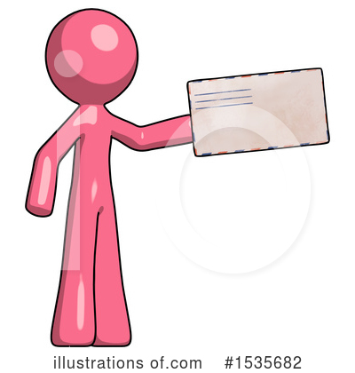Royalty-Free (RF) Pink Design Mascot Clipart Illustration by Leo Blanchette - Stock Sample #1535682