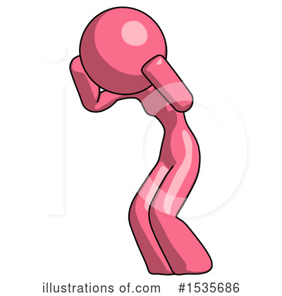 Royalty-Free (RF) Pink Design Mascot Clipart Illustration by Leo Blanchette - Stock Sample #1535686