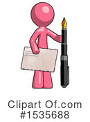 Pink Design Mascot Clipart #1535688 by Leo Blanchette