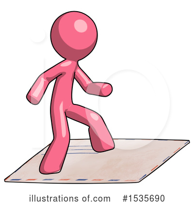 Royalty-Free (RF) Pink Design Mascot Clipart Illustration by Leo Blanchette - Stock Sample #1535690