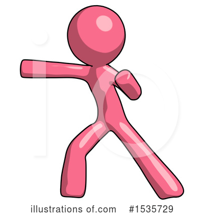 Royalty-Free (RF) Pink Design Mascot Clipart Illustration by Leo Blanchette - Stock Sample #1535729