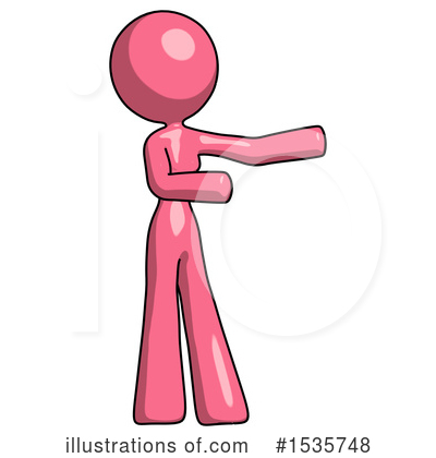 Royalty-Free (RF) Pink Design Mascot Clipart Illustration by Leo Blanchette - Stock Sample #1535748