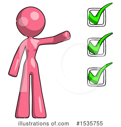 Royalty-Free (RF) Pink Design Mascot Clipart Illustration by Leo Blanchette - Stock Sample #1535755