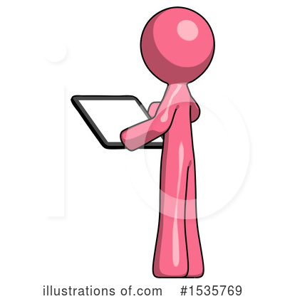 Royalty-Free (RF) Pink Design Mascot Clipart Illustration by Leo Blanchette - Stock Sample #1535769