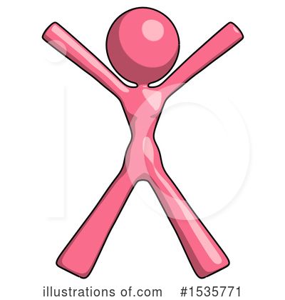 Royalty-Free (RF) Pink Design Mascot Clipart Illustration by Leo Blanchette - Stock Sample #1535771