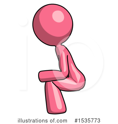 Royalty-Free (RF) Pink Design Mascot Clipart Illustration by Leo Blanchette - Stock Sample #1535773
