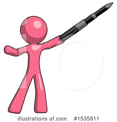 Royalty-Free (RF) Pink Design Mascot Clipart Illustration by Leo Blanchette - Stock Sample #1535811