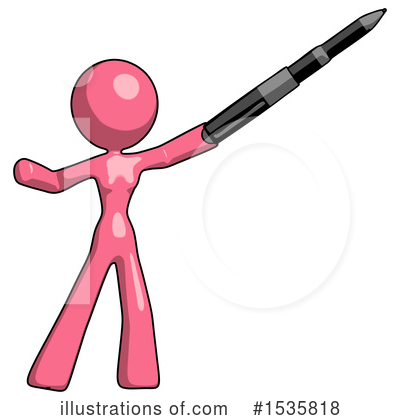 Royalty-Free (RF) Pink Design Mascot Clipart Illustration by Leo Blanchette - Stock Sample #1535818