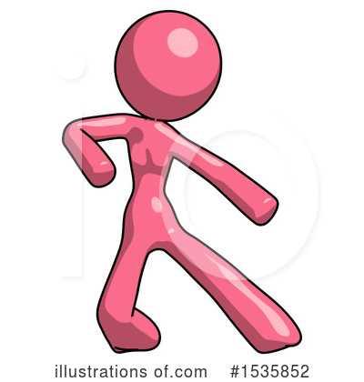 Royalty-Free (RF) Pink Design Mascot Clipart Illustration by Leo Blanchette - Stock Sample #1535852