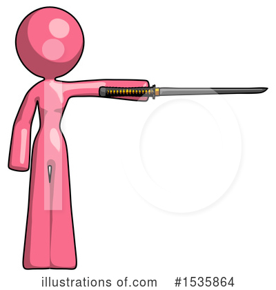 Royalty-Free (RF) Pink Design Mascot Clipart Illustration by Leo Blanchette - Stock Sample #1535864