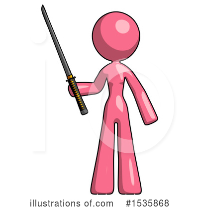 Royalty-Free (RF) Pink Design Mascot Clipart Illustration by Leo Blanchette - Stock Sample #1535868