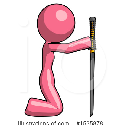 Royalty-Free (RF) Pink Design Mascot Clipart Illustration by Leo Blanchette - Stock Sample #1535878