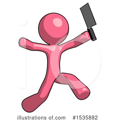 Royalty-Free (RF) Pink Design Mascot Clipart Illustration by Leo Blanchette - Stock Sample #1535882