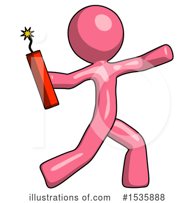Royalty-Free (RF) Pink Design Mascot Clipart Illustration by Leo Blanchette - Stock Sample #1535888