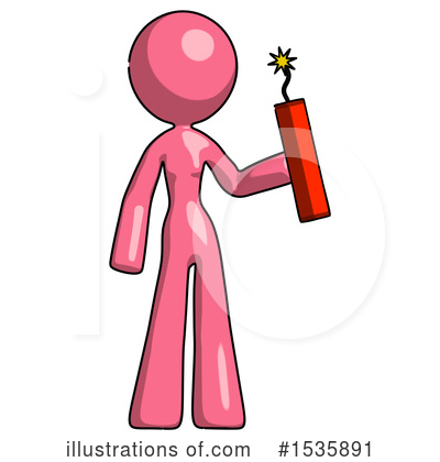 Royalty-Free (RF) Pink Design Mascot Clipart Illustration by Leo Blanchette - Stock Sample #1535891
