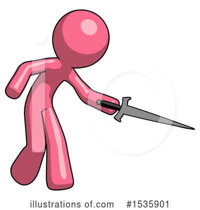 Royalty-Free (RF) Pink Design Mascot Clipart Illustration by Leo Blanchette - Stock Sample #1535901