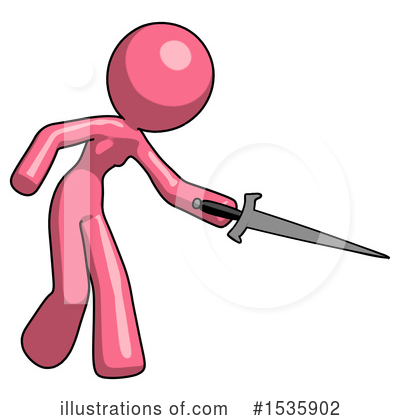Royalty-Free (RF) Pink Design Mascot Clipart Illustration by Leo Blanchette - Stock Sample #1535902