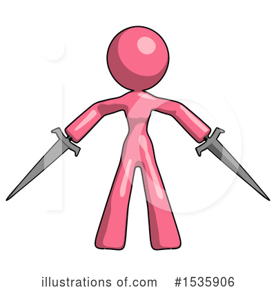 Royalty-Free (RF) Pink Design Mascot Clipart Illustration by Leo Blanchette - Stock Sample #1535906
