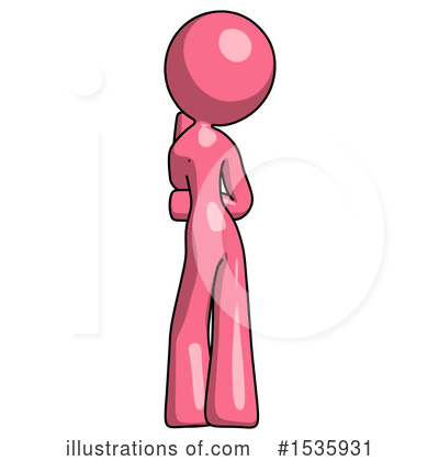 Royalty-Free (RF) Pink Design Mascot Clipart Illustration by Leo Blanchette - Stock Sample #1535931