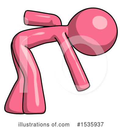 Royalty-Free (RF) Pink Design Mascot Clipart Illustration by Leo Blanchette - Stock Sample #1535937