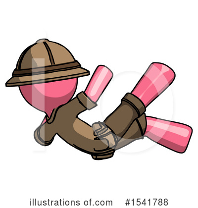 Royalty-Free (RF) Pink Design Mascot Clipart Illustration by Leo Blanchette - Stock Sample #1541788