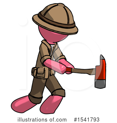 Royalty-Free (RF) Pink Design Mascot Clipart Illustration by Leo Blanchette - Stock Sample #1541793