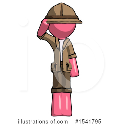Royalty-Free (RF) Pink Design Mascot Clipart Illustration by Leo Blanchette - Stock Sample #1541795