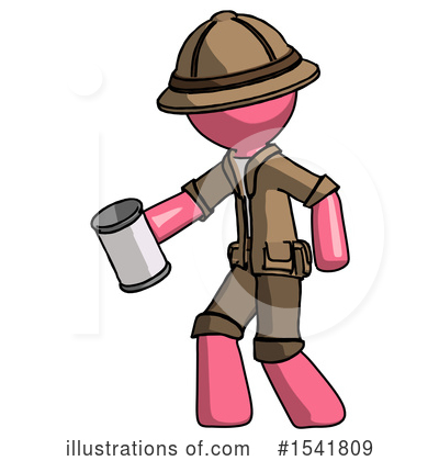 Royalty-Free (RF) Pink Design Mascot Clipart Illustration by Leo Blanchette - Stock Sample #1541809