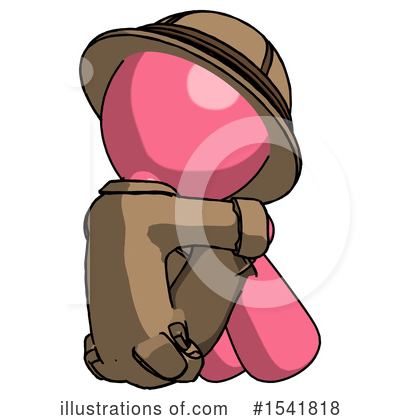 Royalty-Free (RF) Pink Design Mascot Clipart Illustration by Leo Blanchette - Stock Sample #1541818