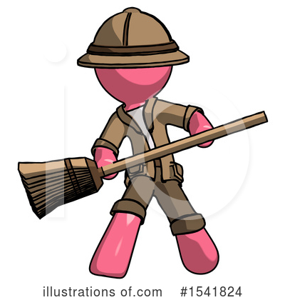 Royalty-Free (RF) Pink Design Mascot Clipart Illustration by Leo Blanchette - Stock Sample #1541824