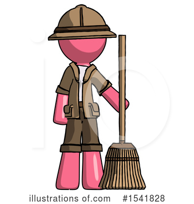 Royalty-Free (RF) Pink Design Mascot Clipart Illustration by Leo Blanchette - Stock Sample #1541828