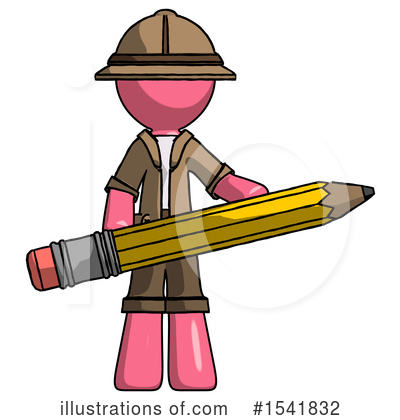 Royalty-Free (RF) Pink Design Mascot Clipart Illustration by Leo Blanchette - Stock Sample #1541832