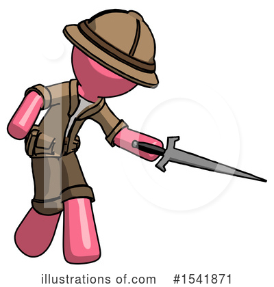Royalty-Free (RF) Pink Design Mascot Clipart Illustration by Leo Blanchette - Stock Sample #1541871