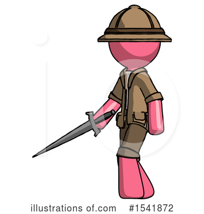 Royalty-Free (RF) Pink Design Mascot Clipart Illustration by Leo Blanchette - Stock Sample #1541872