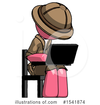 Royalty-Free (RF) Pink Design Mascot Clipart Illustration by Leo Blanchette - Stock Sample #1541874