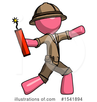 Royalty-Free (RF) Pink Design Mascot Clipart Illustration by Leo Blanchette - Stock Sample #1541894
