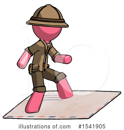 Royalty-Free (RF) Pink Design Mascot Clipart Illustration by Leo Blanchette - Stock Sample #1541905