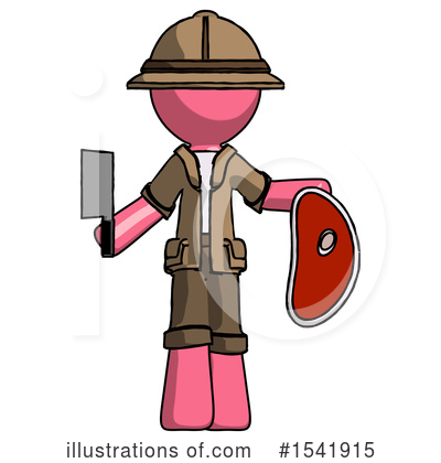 Royalty-Free (RF) Pink Design Mascot Clipart Illustration by Leo Blanchette - Stock Sample #1541915