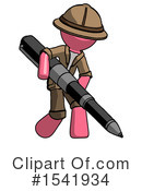 Pink Design Mascot Clipart #1541934 by Leo Blanchette