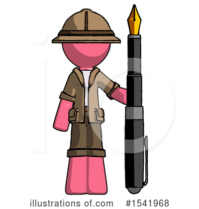Royalty-Free (RF) Pink Design Mascot Clipart Illustration by Leo Blanchette - Stock Sample #1541968