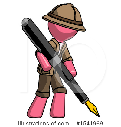 Royalty-Free (RF) Pink Design Mascot Clipart Illustration by Leo Blanchette - Stock Sample #1541969
