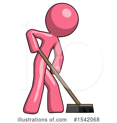 Royalty-Free (RF) Pink Design Mascot Clipart Illustration by Leo Blanchette - Stock Sample #1542068