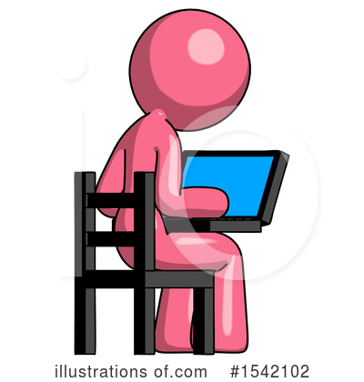 Royalty-Free (RF) Pink Design Mascot Clipart Illustration by Leo Blanchette - Stock Sample #1542102