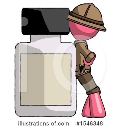 Royalty-Free (RF) Pink Design Mascot Clipart Illustration by Leo Blanchette - Stock Sample #1546348